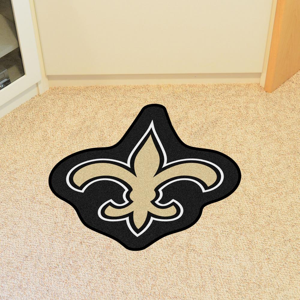 Fanmats Nfl New Orleans Saints Mascot Mat 30 3 In X 36 Fanmats Nfl New Orleans Saints Mascot