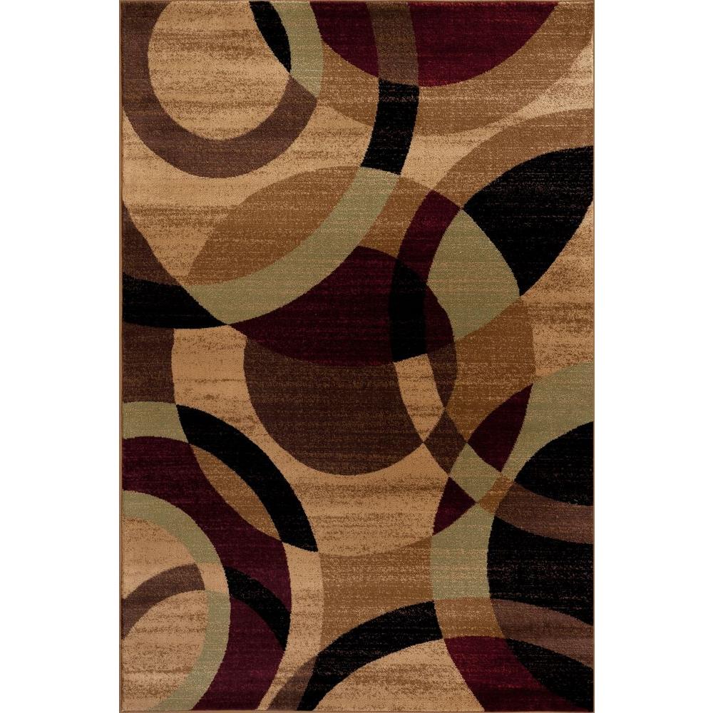 Contemporary Modern Circles Multi 9 Ft X 12 Abstract Area Rug Contemporary Modern Circles Multi 9 Ft X 12 Abstract Area Rug