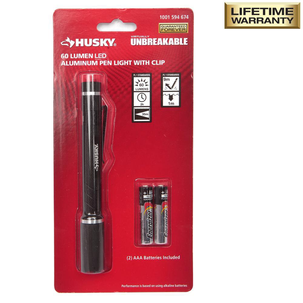 Husky Flashlights Accessories The Home Depot 80 Lumen