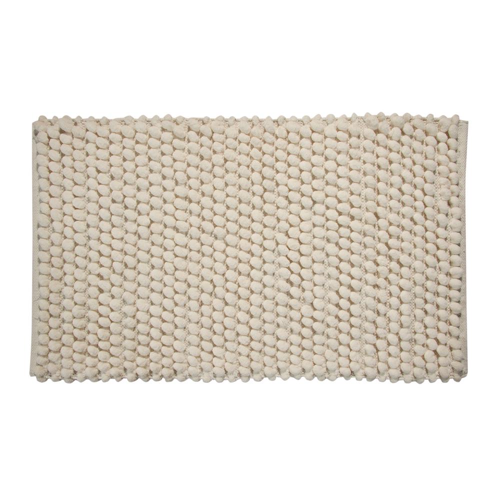 CASTLE HILL SOFT PLUSH COTTON Checker board TAN TAUPE BATH TUB MAT//RUG NEW