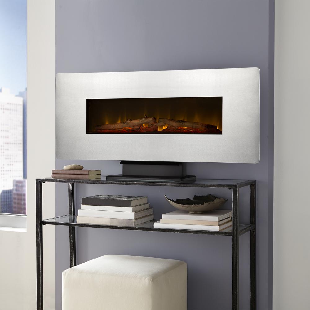 Muskoka 42 in. WallMount Electric Fireplace in Zinc3104245 The