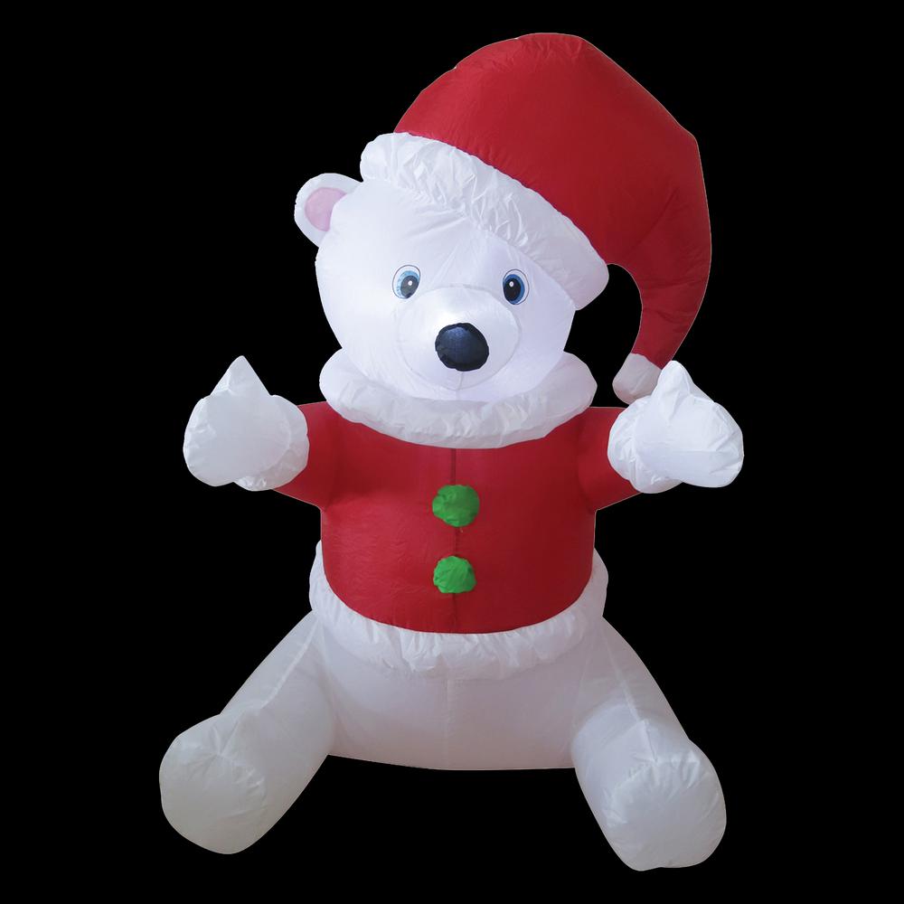 santa bear inflatable