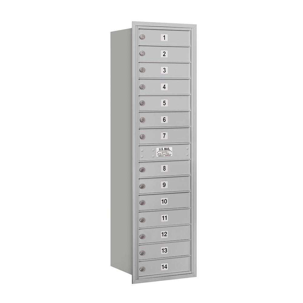 Salsbury Industries 3700 Horizontal Series 14 Compartment Recessed Mount Mailbox