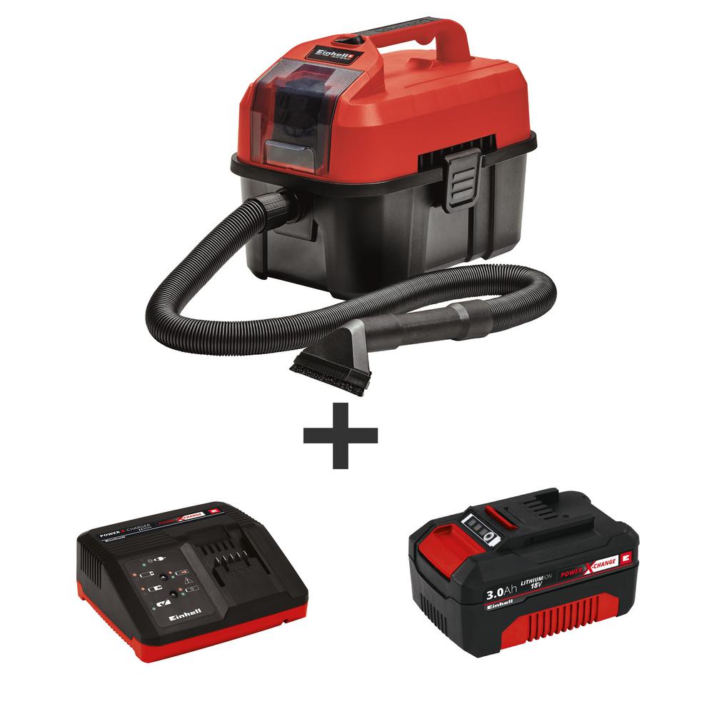 Einhell PXC 18Volt 2.7 Gal. Cordless Portable Wet/Dry Vac/Cleaner Kit