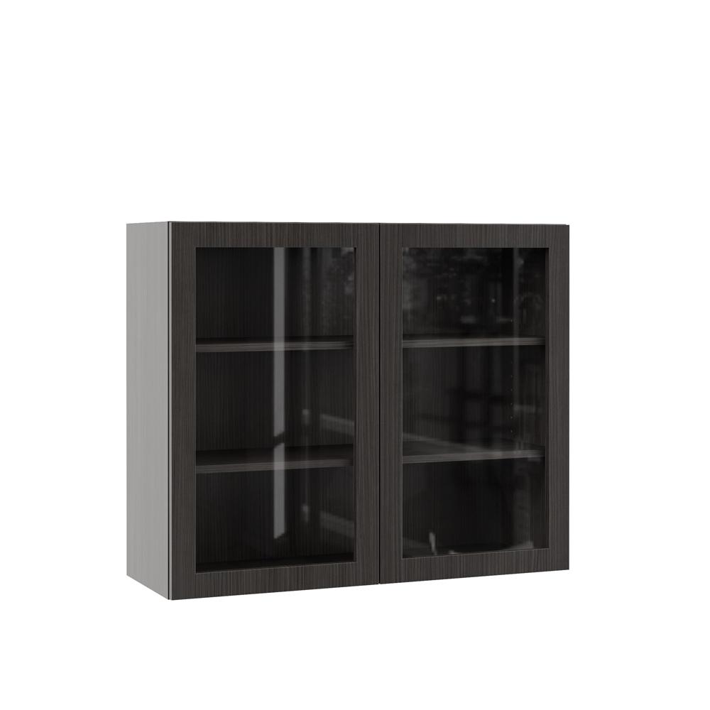 Hampton Bay Designer Series Tayton Embled 30 In X 18 12 Edgeley Embled 36x30x12 In Wall Kitchen Cabinet With Gl Doors Thunder