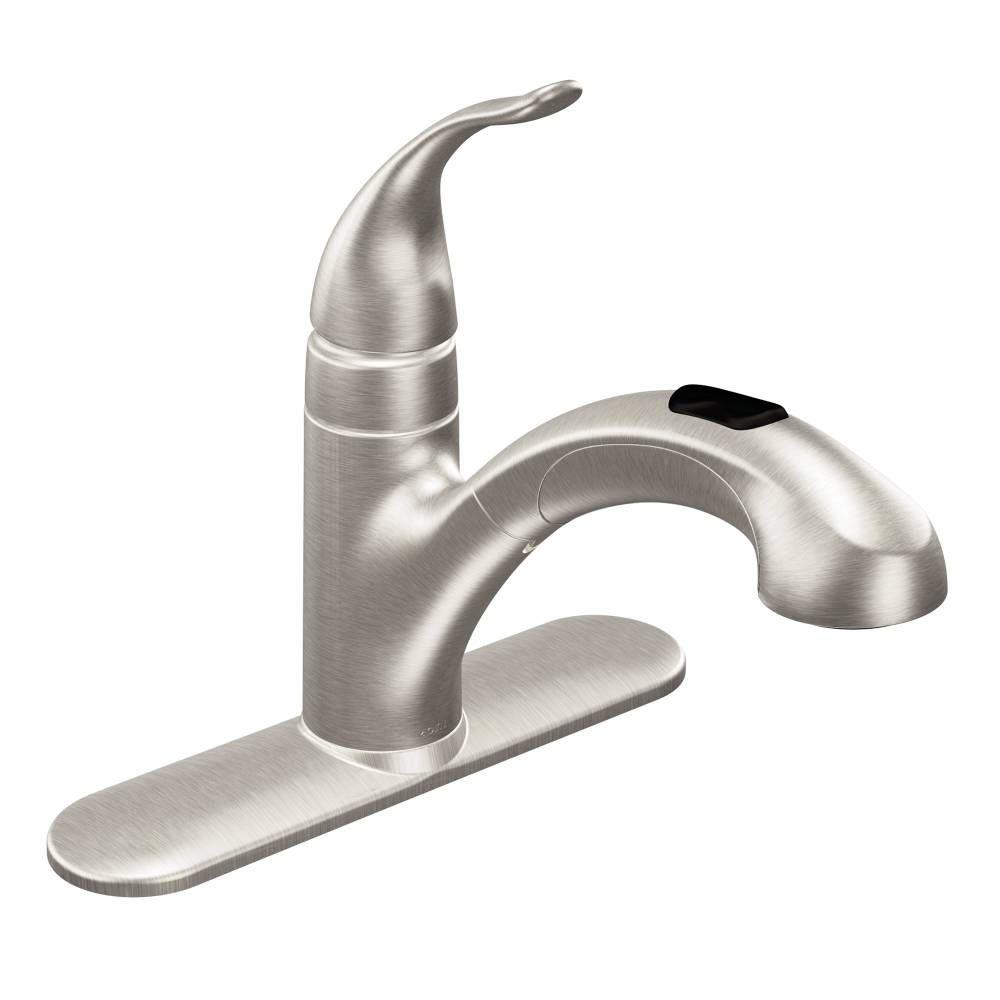 Moen Integra Single Handle Pull Out Sprayer Kitchen Faucet In Spot