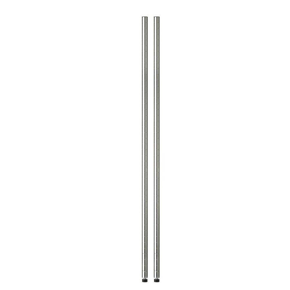 HoneyCanDo 36 in. Urban Chrome Shelving Poles (2Pack)SHFPOL2C36