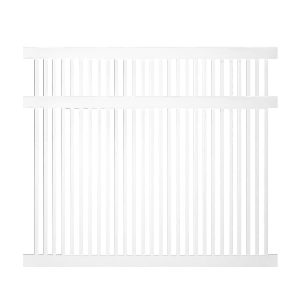 panels to fence assemble vinyl how H W White 6 x ft. Weatherables Vinyl 5 ft. Williamsport