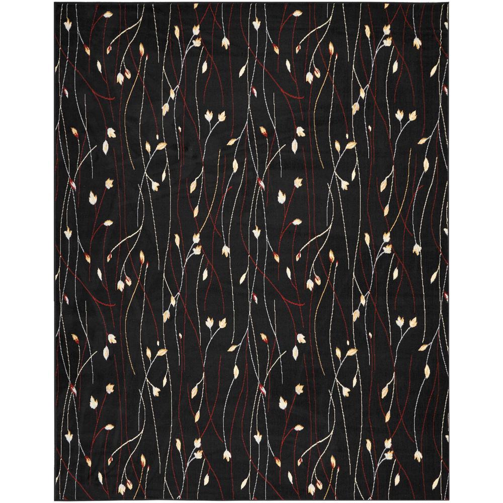 8 X 10 Black Nourison Area Rugs Rugs The Home Depot