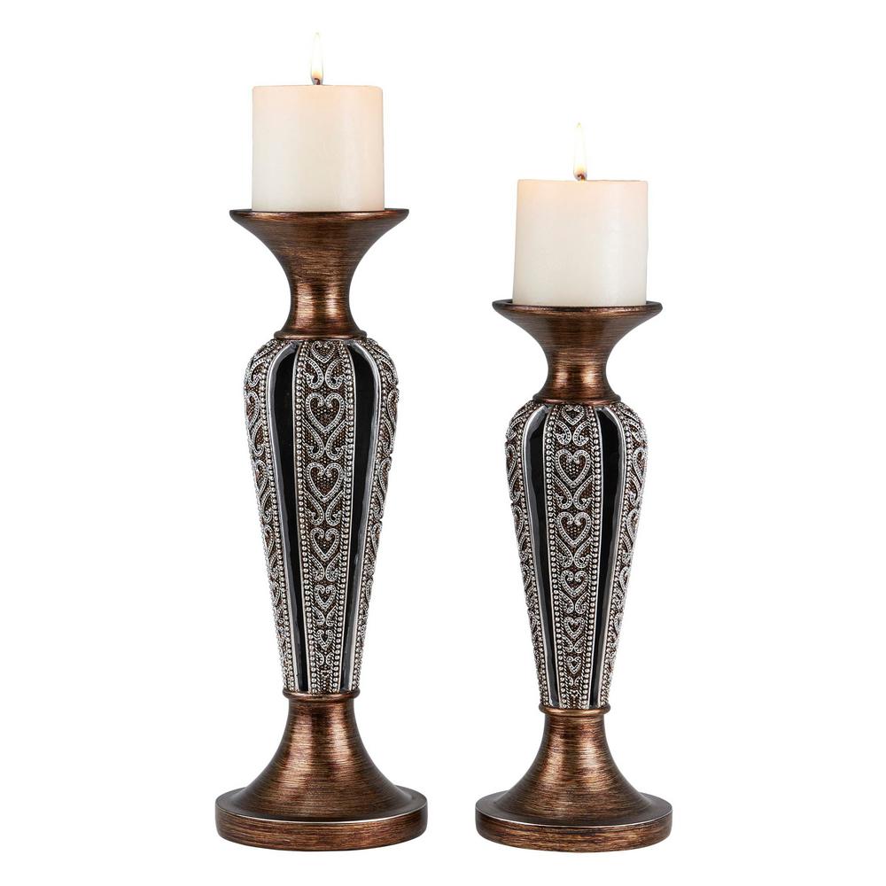 set of 2 candle holders