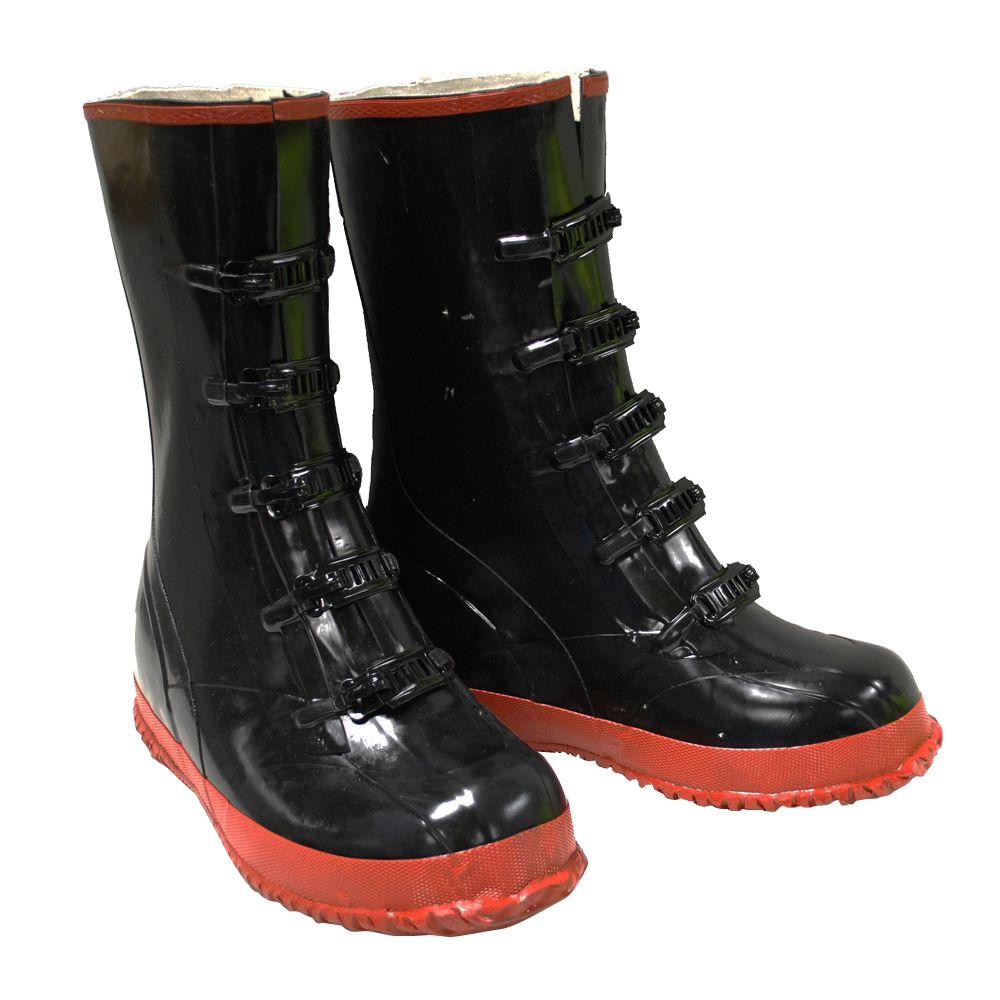 West Chester Black PVC 5 Buckle Boot Size 13 by West Chester