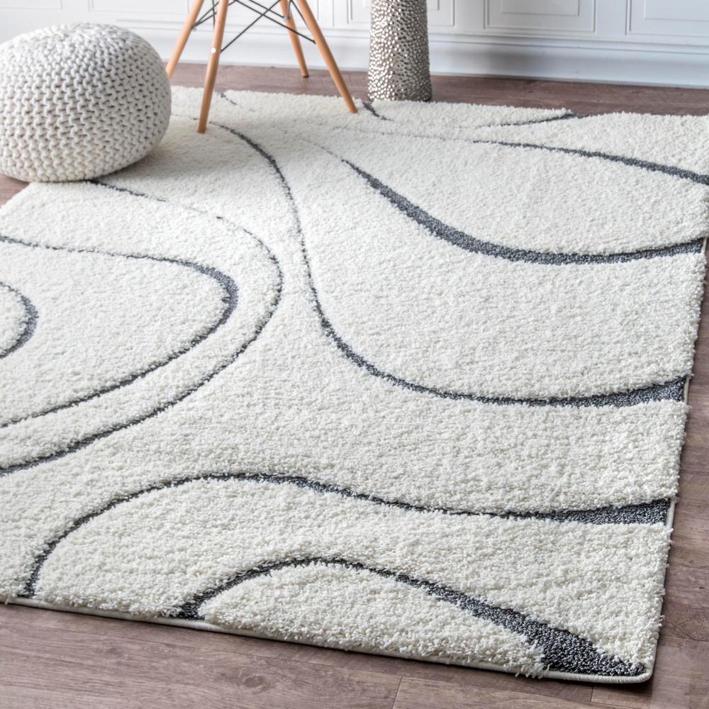 Nuloom Yn Contemporary Curves White 7 Ft X 9 Area Rug Ozsg08b 6709 The Home Depot - 7 Foot Round Rugs Contemporary Nuloom Yn Contemporary Curves White 7 Ft X 9 Area Rug Ozsg08b 6709 The Home Depot - 7 Foot Round Rugs Contemporary