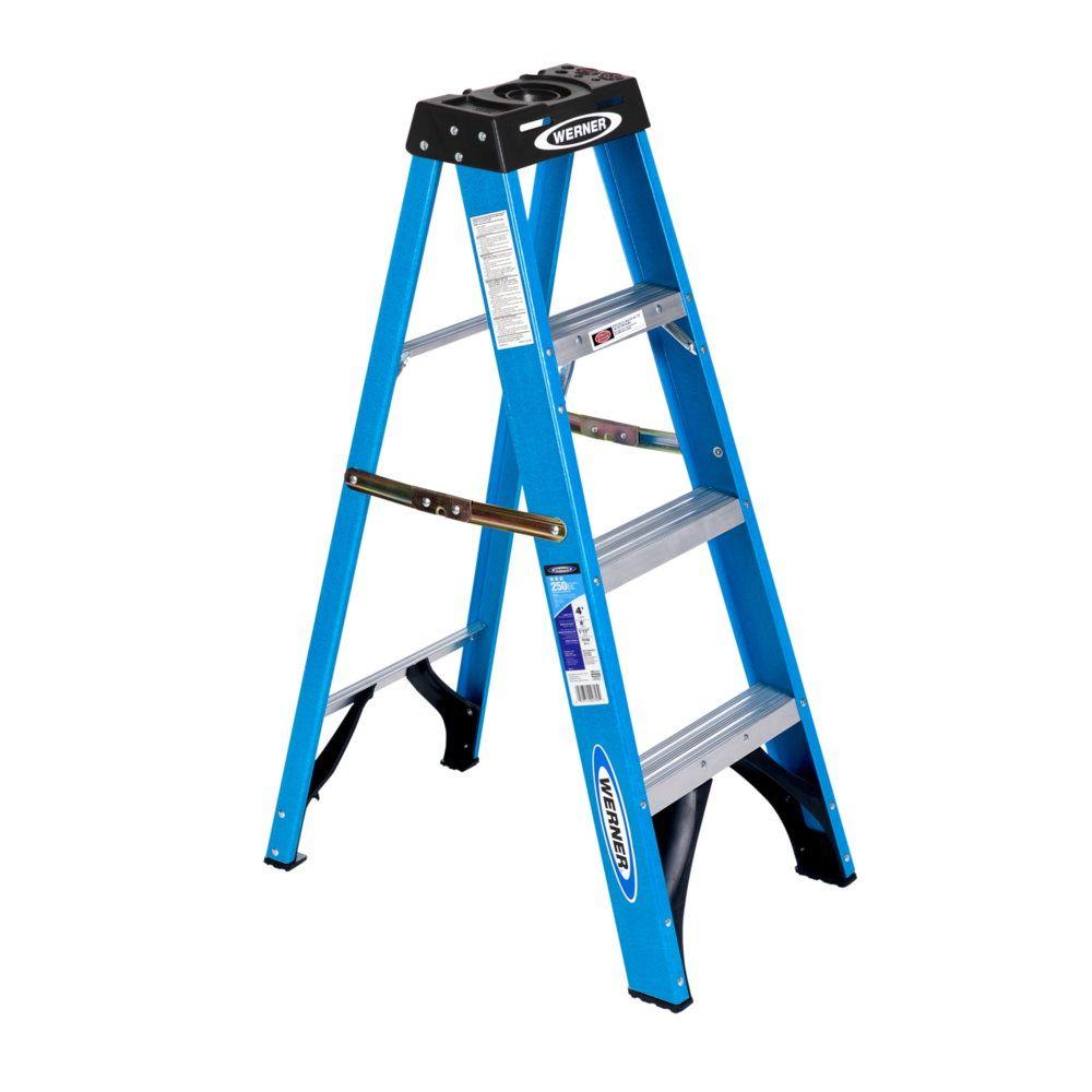 UPC 051751027532 Werner 4 ft Fiberglass 250 lb Type I Step Ladder 