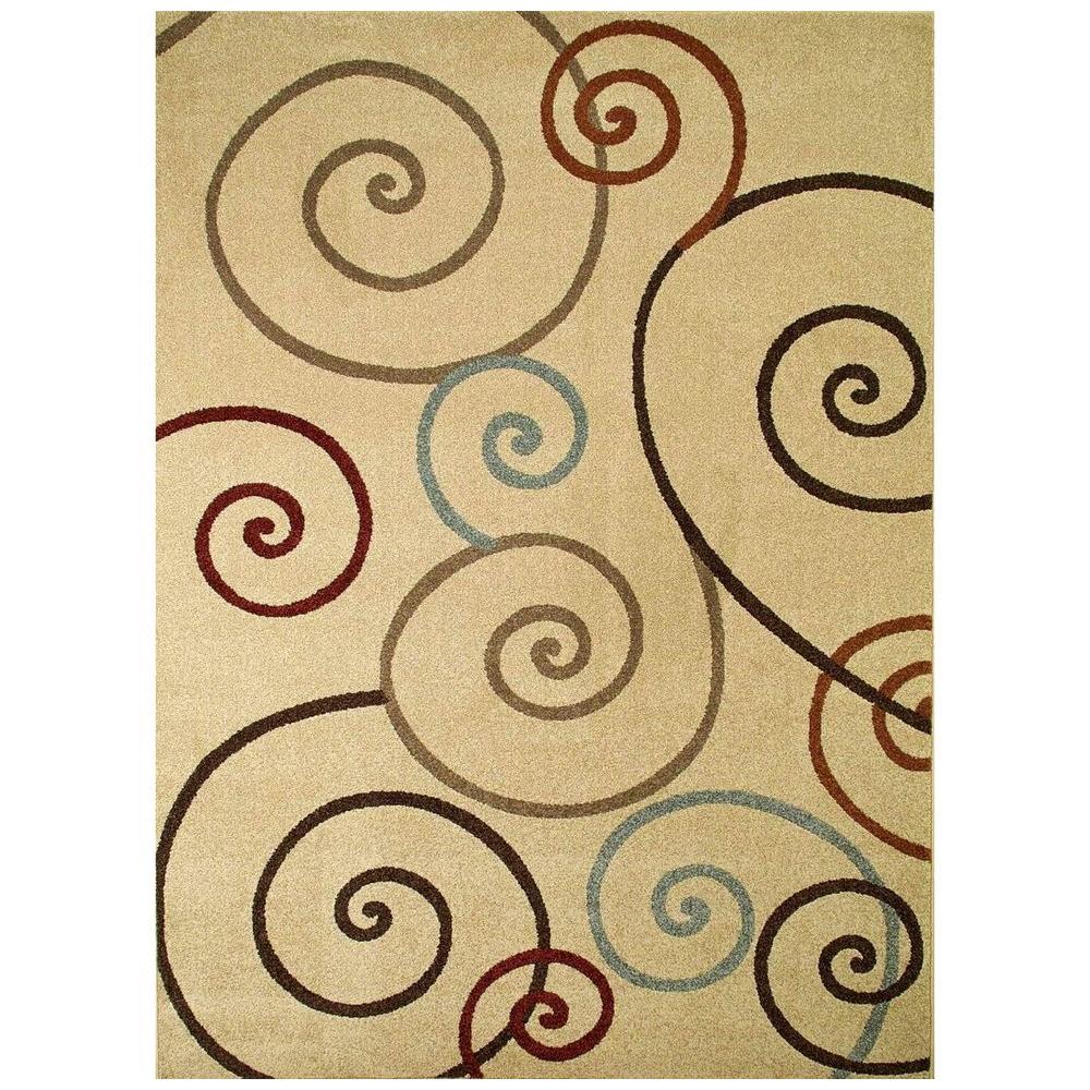 Concord Global Trading Chester Scroll Ivory 3 Ft In X 4 7 This Review Is From Chester Scroll Ivory 5 Ft 3 In X 7 Area Rug