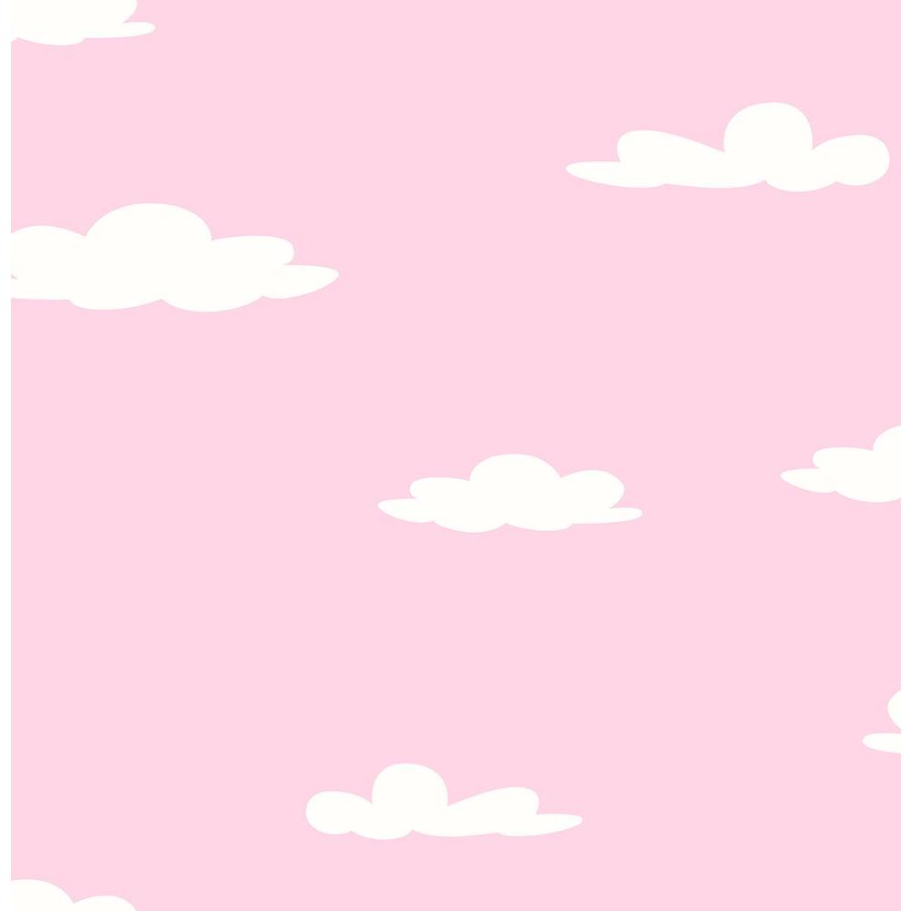 Brewster Pink Clouds Pink Paper Strippable Roll Covers 56 4 Sq Ft 2679 The Home Depot