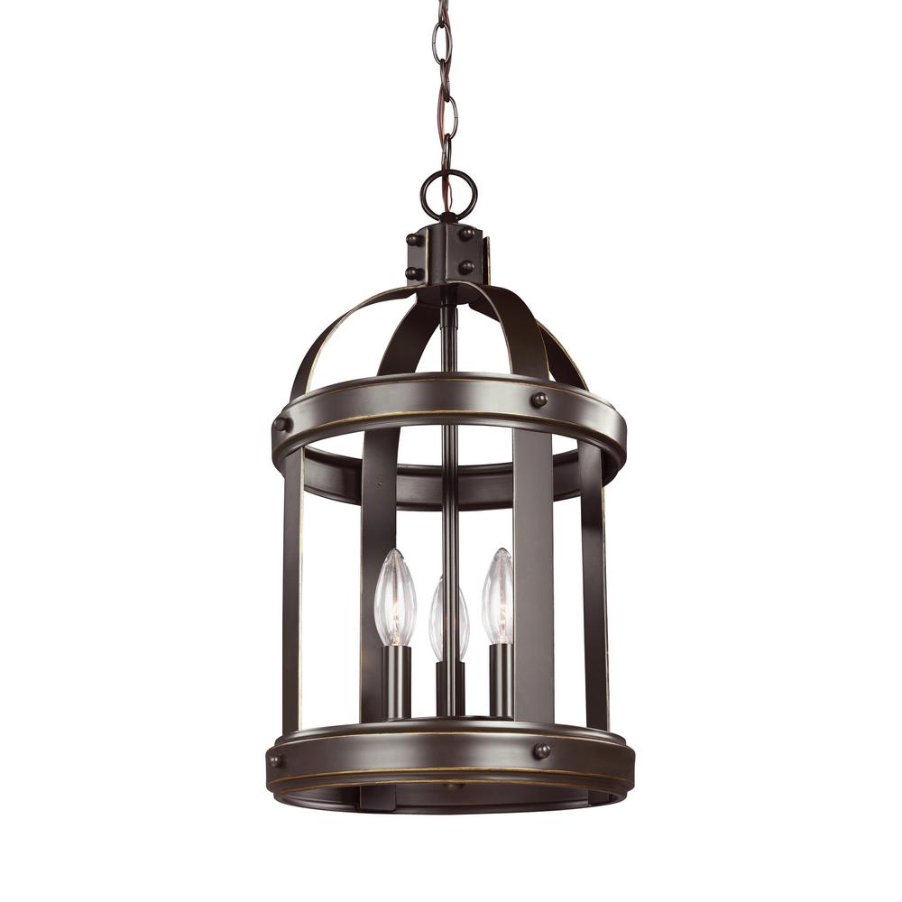 Sea Gull Lighting Perryton 4Light Blacksmith HallFoyer Pendant