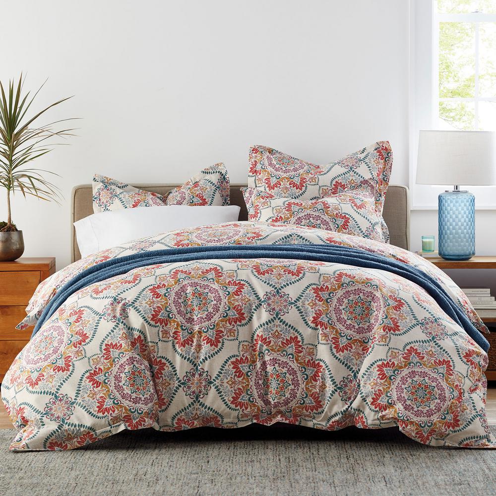 The Company Store Harrison Medallion Wrinkle-Free Sateen King Duvet ...