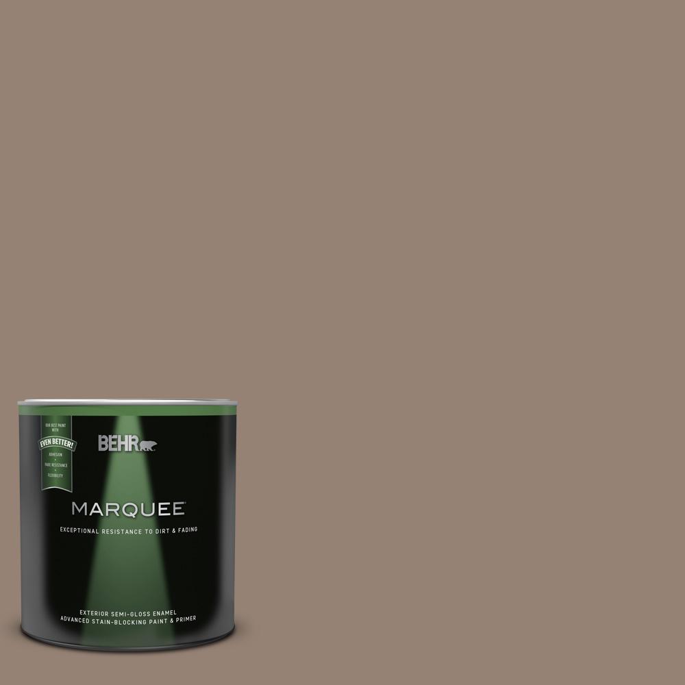 BEHR MARQUEE 1 qt. N2305 Dry Brown SemiGloss Enamel Exterior Paint
