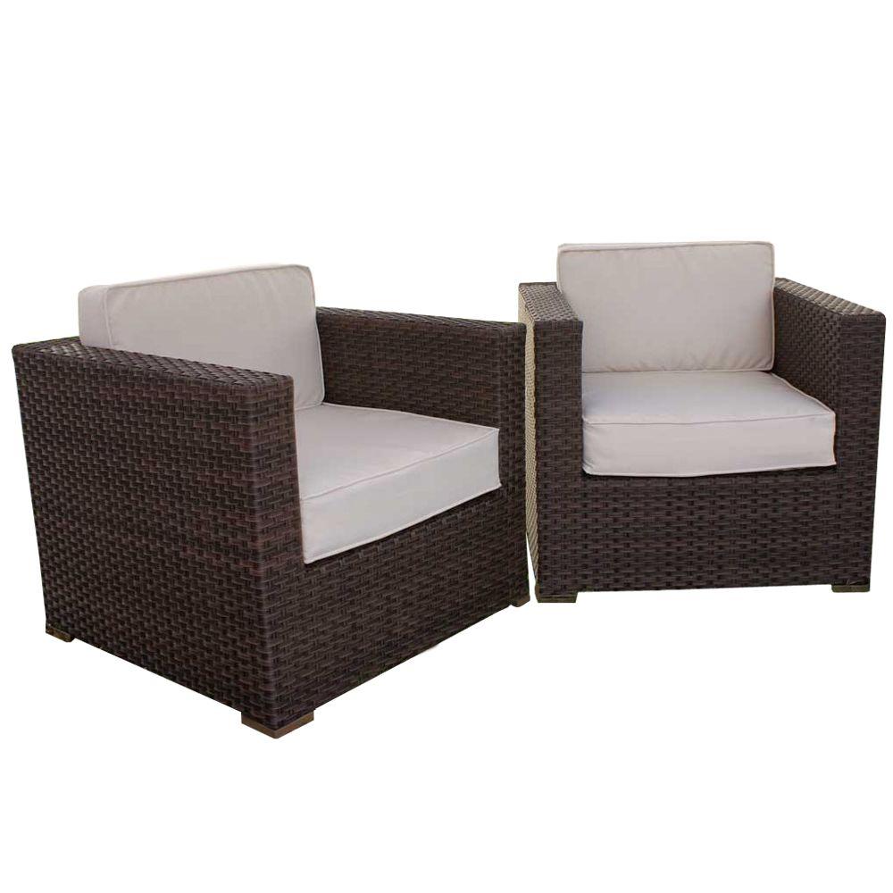 Atlantic Contemporary Lifestyle Bellagio Patio Armchair Set With Beige Cushions 2 Pack Pli Bellarm2bg The Home Depot - Atlantic Bellagio Patio Furniture Atlantic Contemporary Lifestyle Bellagio Patio Armchair Set With Beige Cushions 2 Pack Pli Bellarm2bg The Home Depot - Atlantic Bellagio Patio Furniture