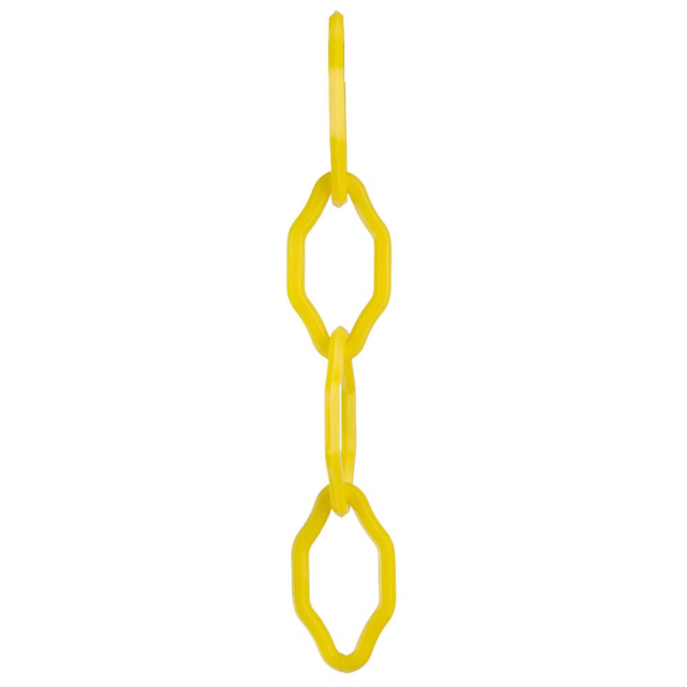 Mr. Chain 2 in. x 25 ft. Gothic Plastic Chain in Yellow5300225 The