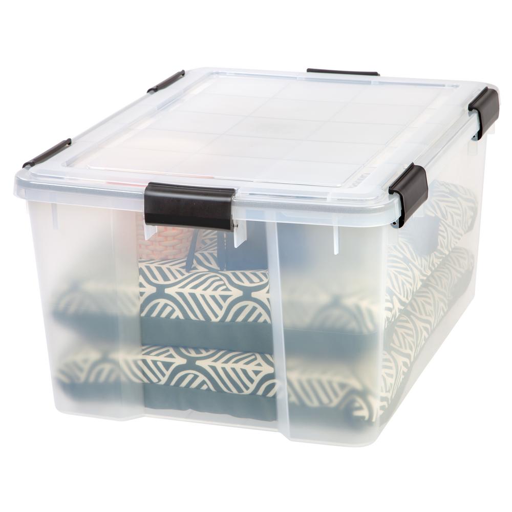 Iris 62 Qt Weather Tight Storage Box In Clear