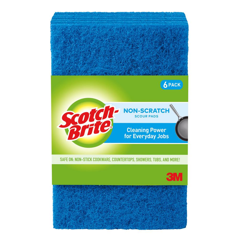 ScotchBrite NonScratch Scour Pads (6Pack)626CC The Home Depot