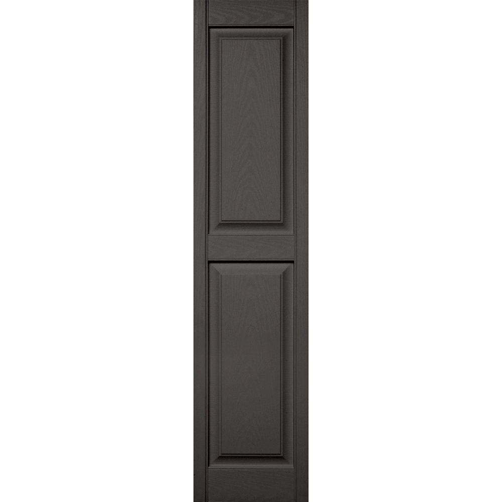 Builders Edge 15 in. x 63 in. Raised Panel Vinyl Exterior