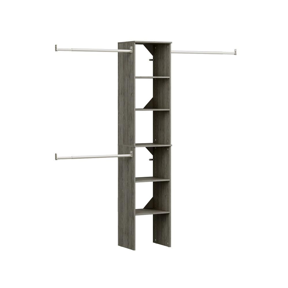Particle Board Closet Organizers Storage Organization The Style 14 In D X 17 W 82 25 H