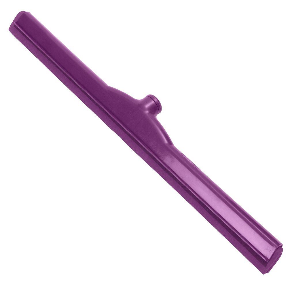 Carlisle 24 in. Double Foam Plastic Frame Floor Squeegee in Purple