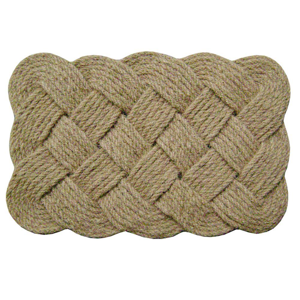Nedia Home Rope Natural 22 In X 36 In Coir Door Mat 12102 The