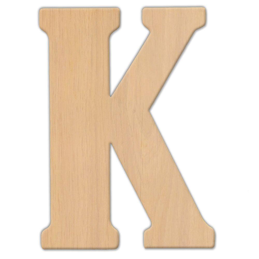 Jeff Mcwilliams Designs 15 In Oversized Unfinished Wood Letter K Oversized Unfinished Wood Letter K
