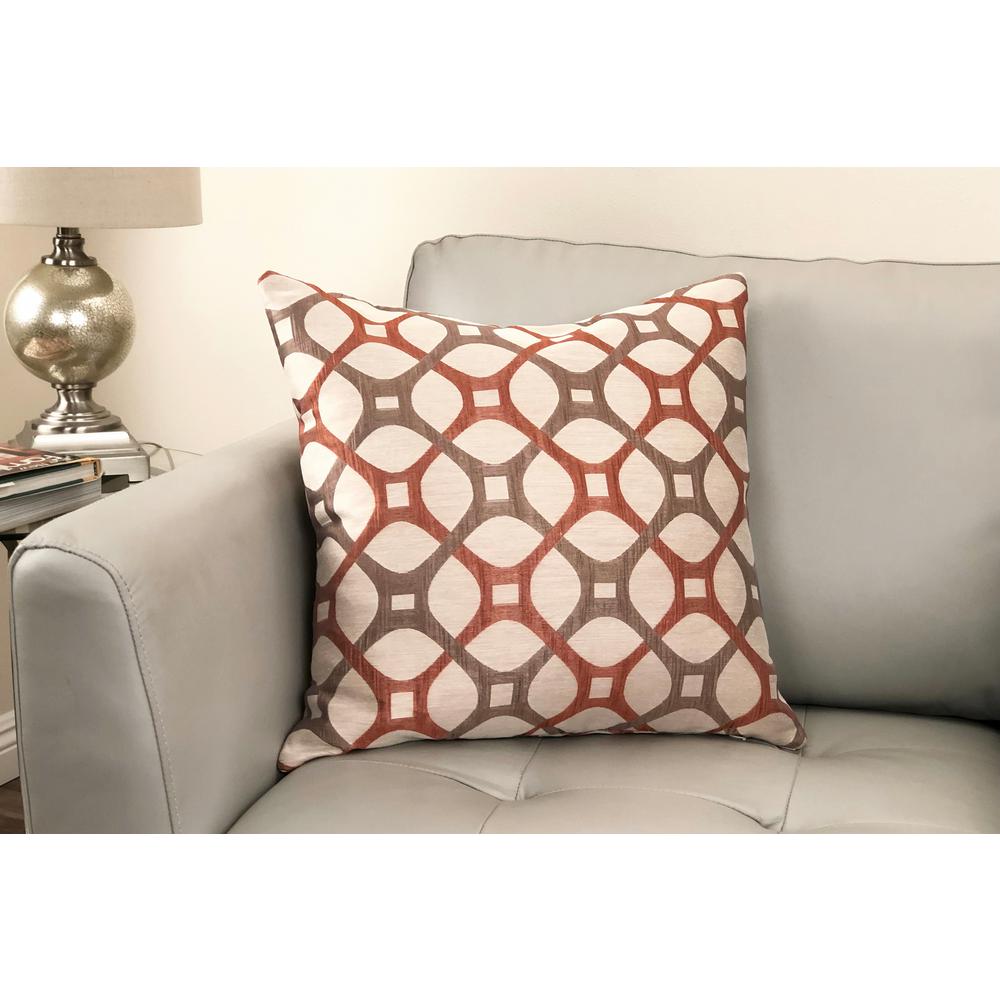 Armen Living Roxbury Coral Geometric Down 7 In X 20 In Throw