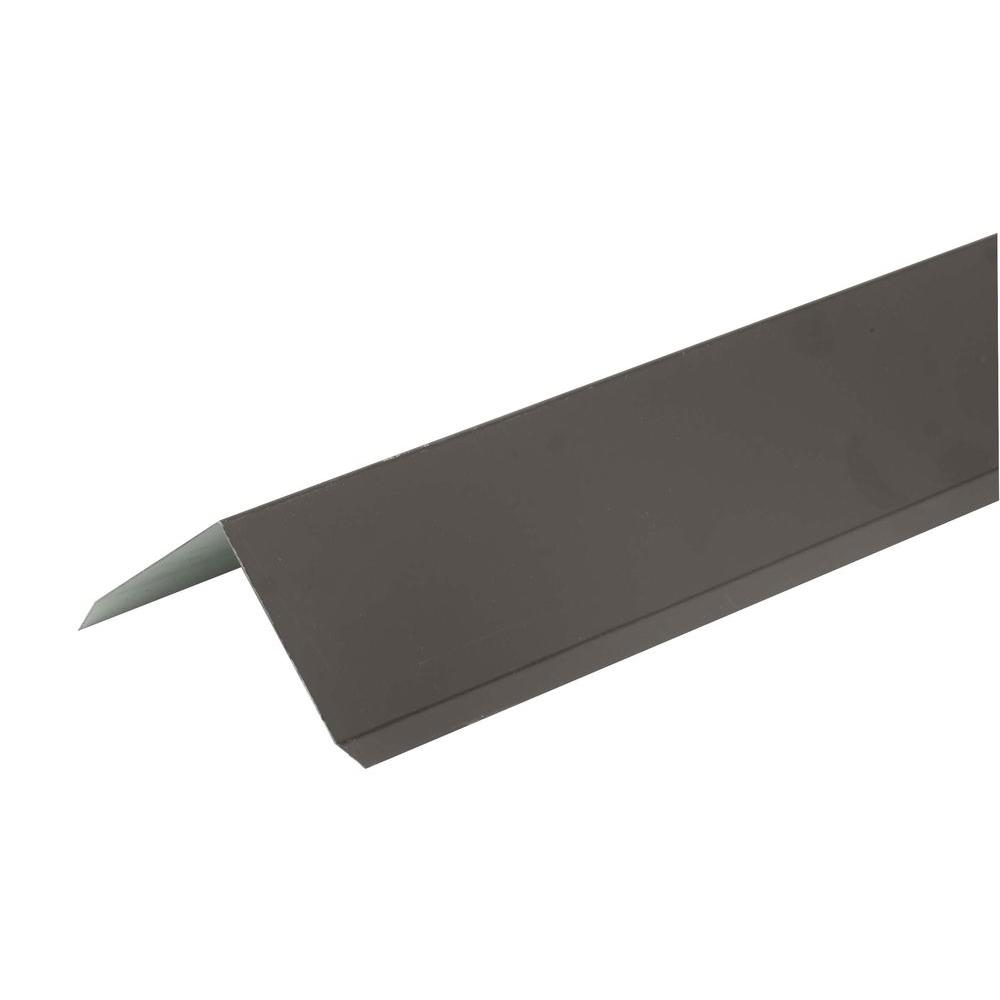 Amerimax Home Products 10 ft. Musket Brown Aluminum Roof Apron Flashing