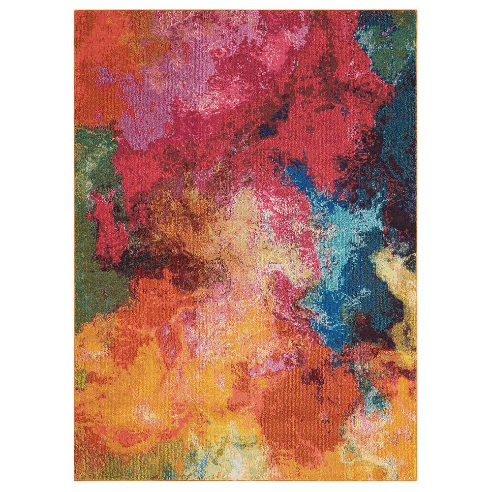 5 X 7 MultiColored Area Rugs Rugs The Home Depot
