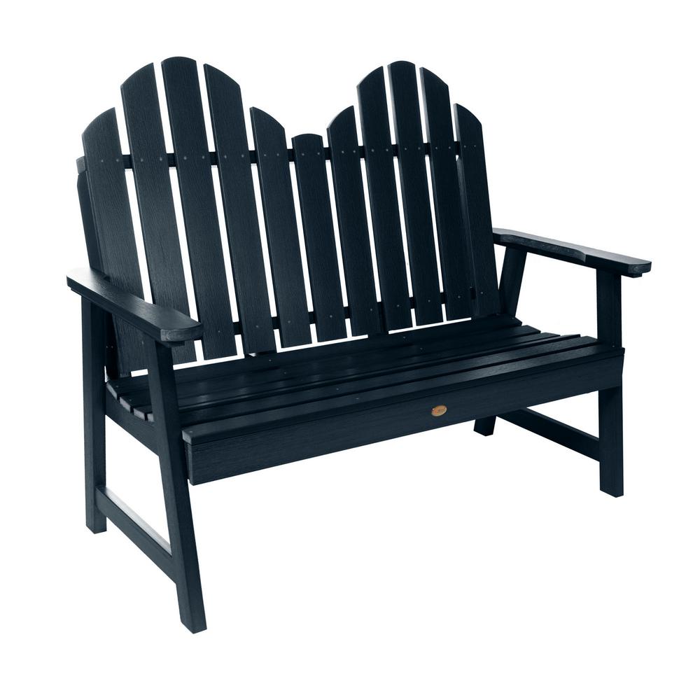 Classic Westport 48 In 2 Person Federal Blue Recycled Plastic Outdoor   Outdoor Benches Ad Ben Cw1 Fbe 64 1000 