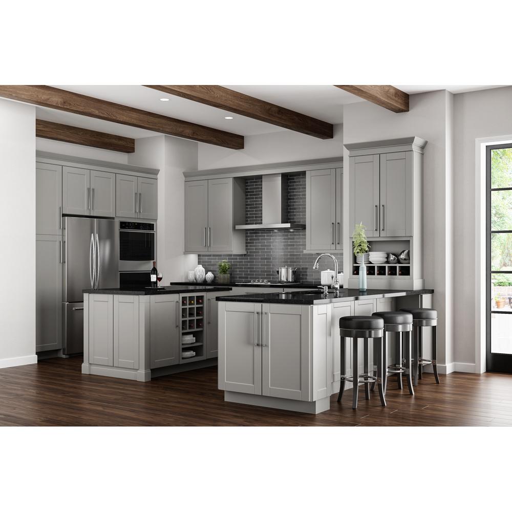 Shaker Bath Cabinets In Dove Gray Kitchen The Home Depot See All 11 Images