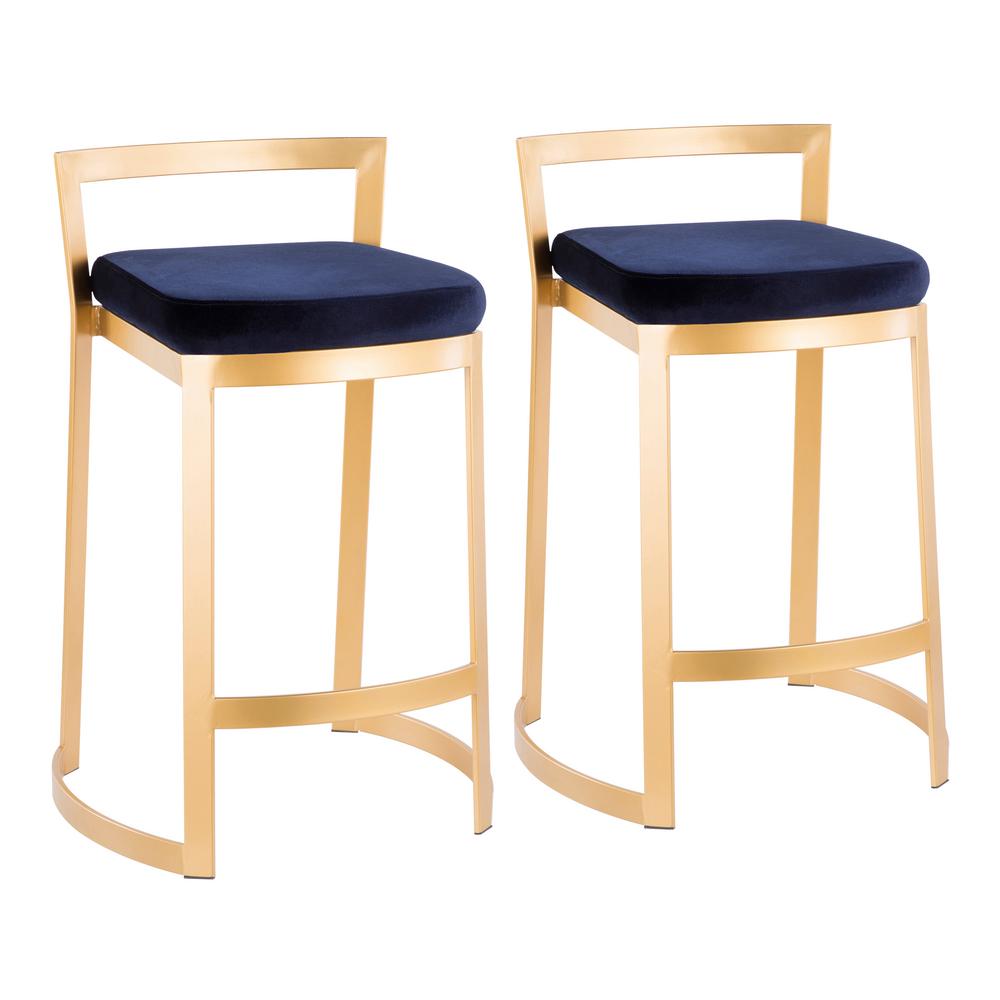 Low Back Blue Bar Stools Kitchen Dining Room Furniture The Fuji