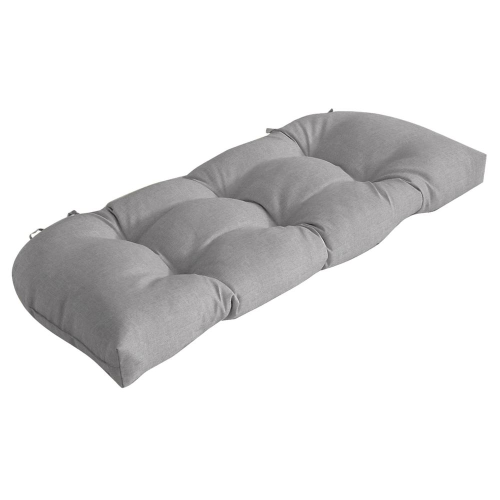 Contoured Box Edge Outdoor Bench Cushions Outdoor Cushions The Home Depot