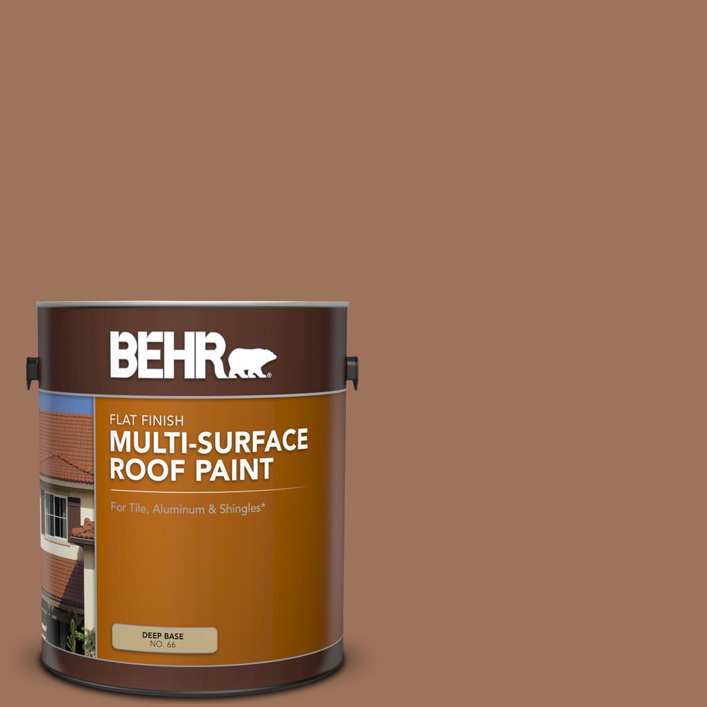 BEHR 1 gal. SC152 Red Cedar Flat MultiSurface Exterior Roof Paint