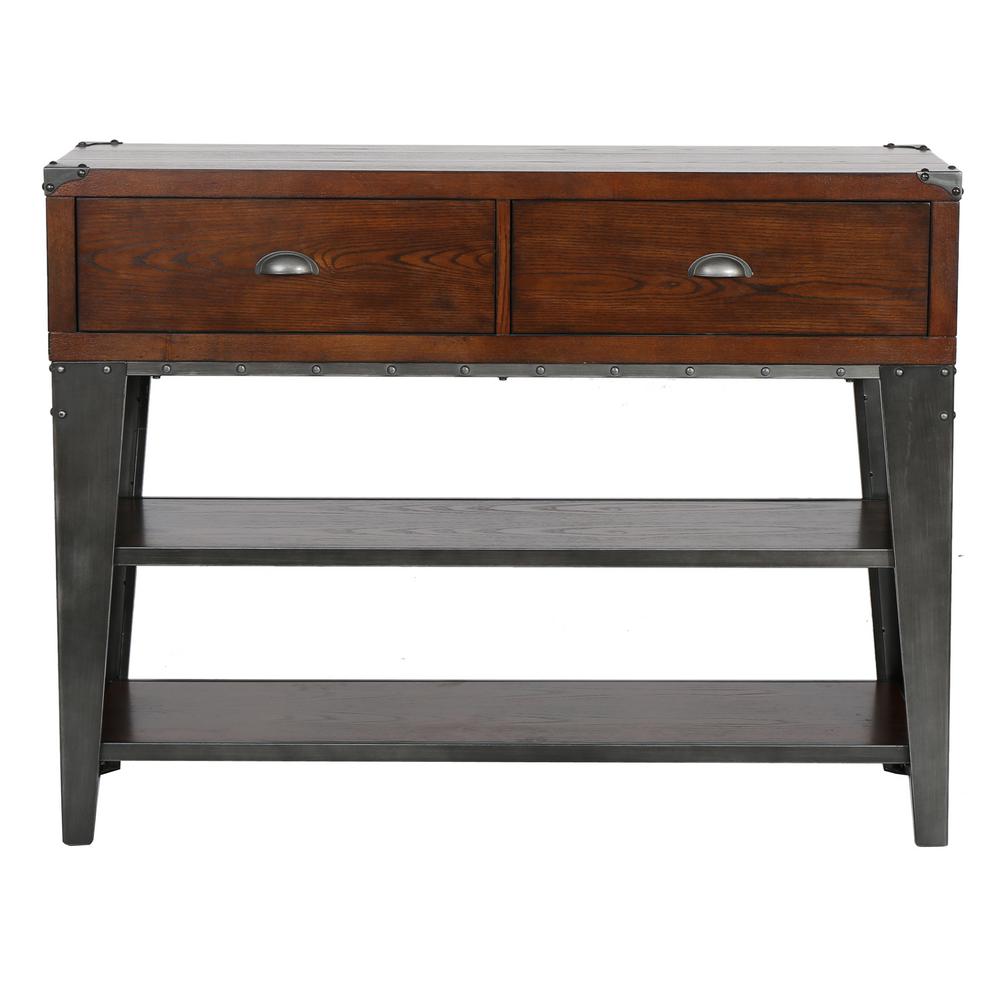 Noble House Bordeaux Dark Oak Brown Console Table With - Bordeaux Oak Coffee Table With Shelf Drawer Noble House Bordeaux Dark Oak Brown Console Table With - Bordeaux Oak Coffee Table With Shelf Drawer