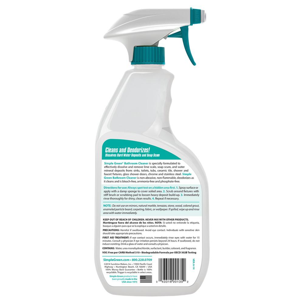 Simple Green 32 Oz Ready To Use Bathroom Cleaner Case Of 12