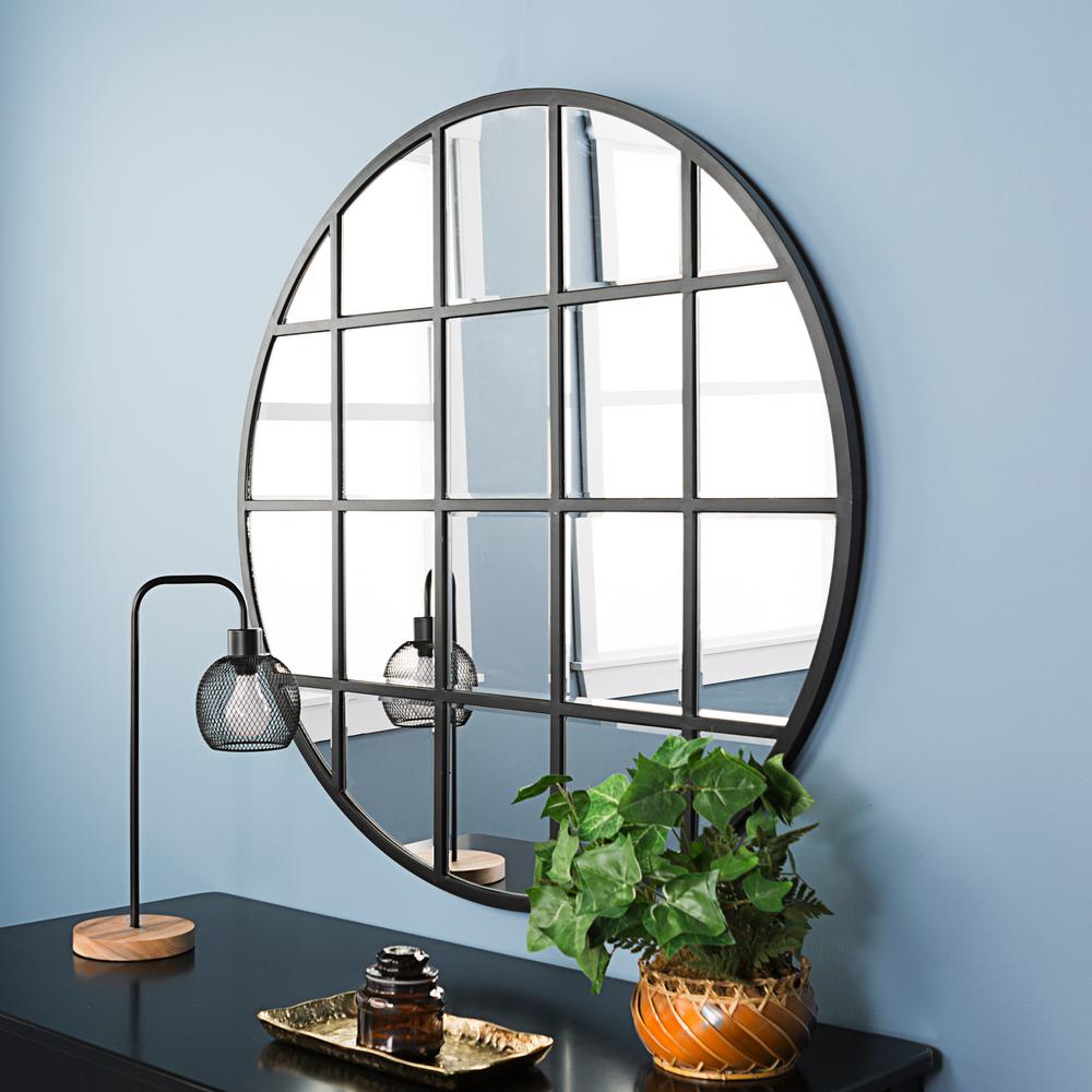 Walker Edison Furniture Company 40 In Round Beveled Window