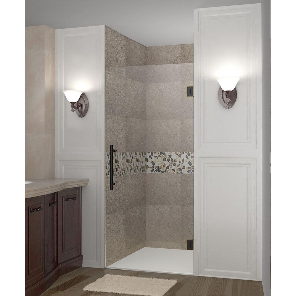 Aston Cascadia 36 In X 72 Completely Frameless Hinged Shower Door Oil Rubbed Bronze