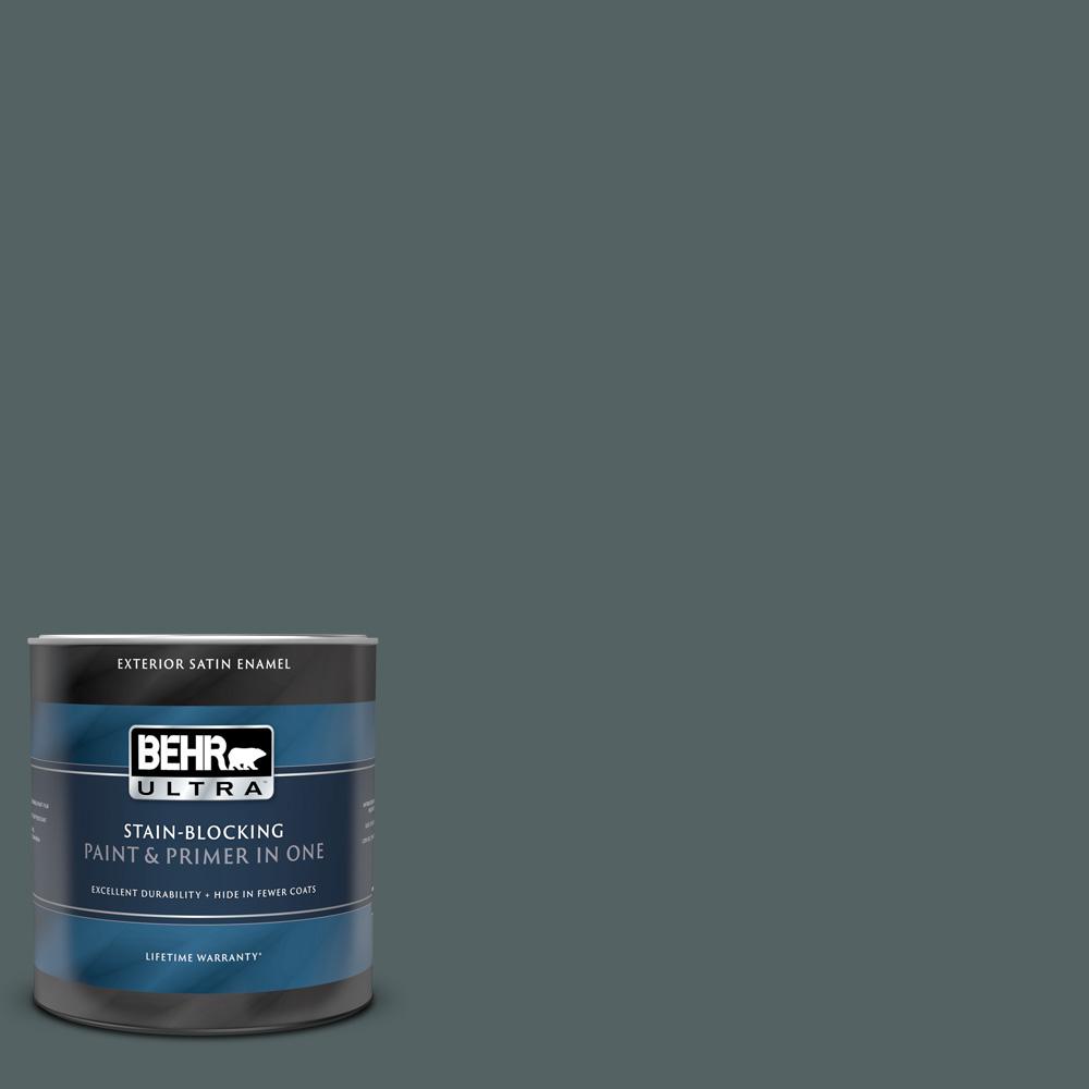 BEHR ULTRA 1 qt. HDCAC25 Blue Metal Satin Enamel