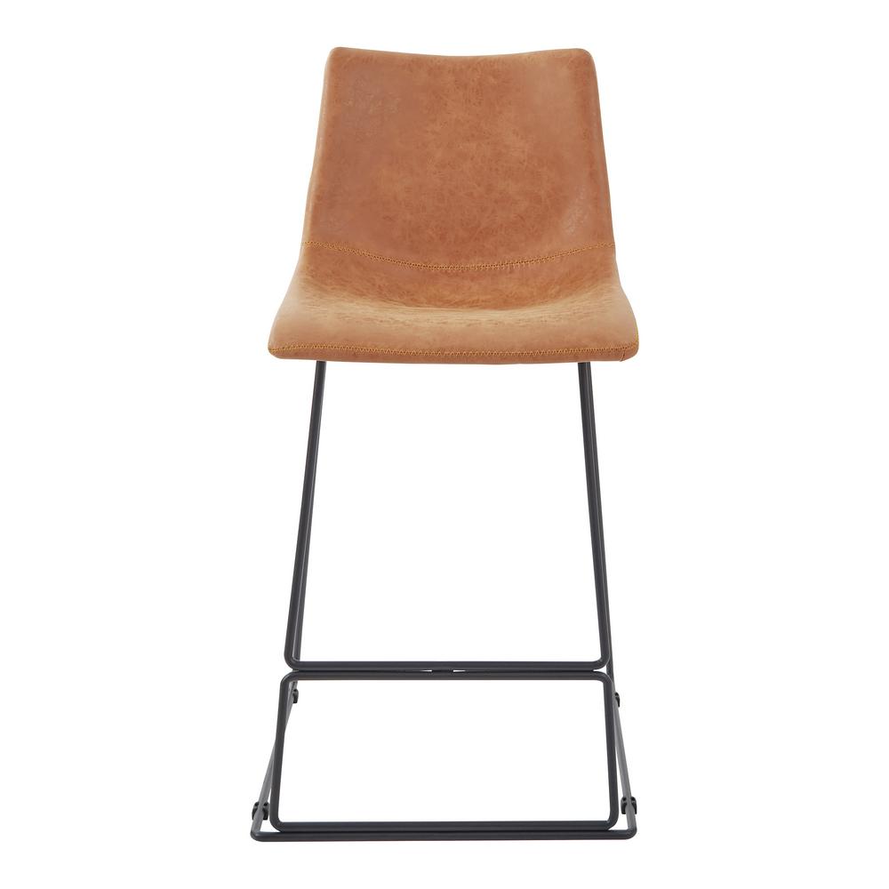 Osp Home Furnishings Nash 26 In Counter Stool In Sand Faux Leather Set Of 2 Sb5672 P42 The Home Depot