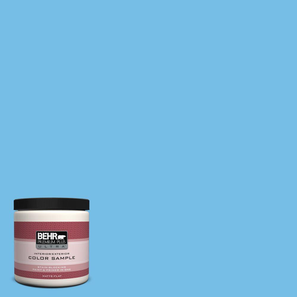 Behr Premium Plus Ultra 8 Oz 550b 4 Costa Rica Blue Matte Interior 550b 4 Costa Rica Blue Matte Interior