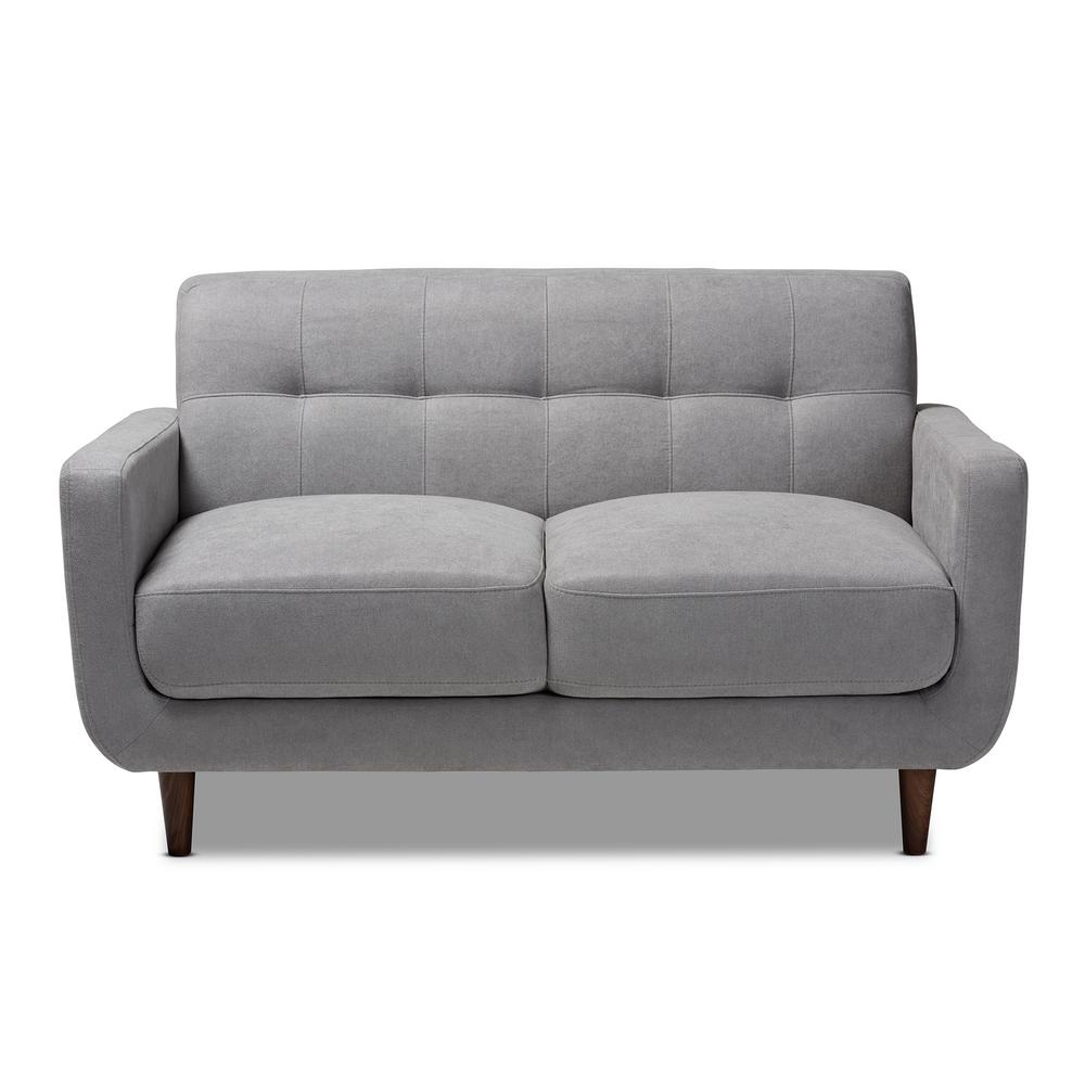 Simpli Home Blaine Contemporary 62 in. Wide Sofa Loveseat in Light Warm