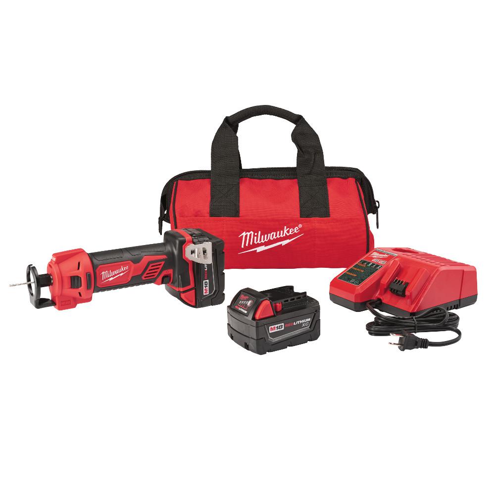 Milwaukee M18 18-Volt Lithium-Ion Cordless Cut Out Tool Kit W/ (2) 3.0Ah... by Milwaukee