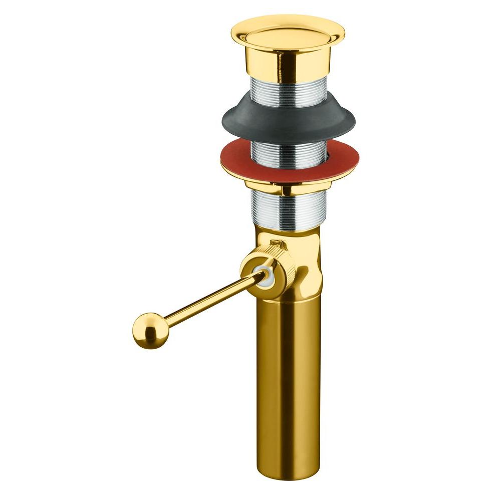 KOHLER Premier 11/2 in. Brass PopUp Drain without Overflow, Vibrant