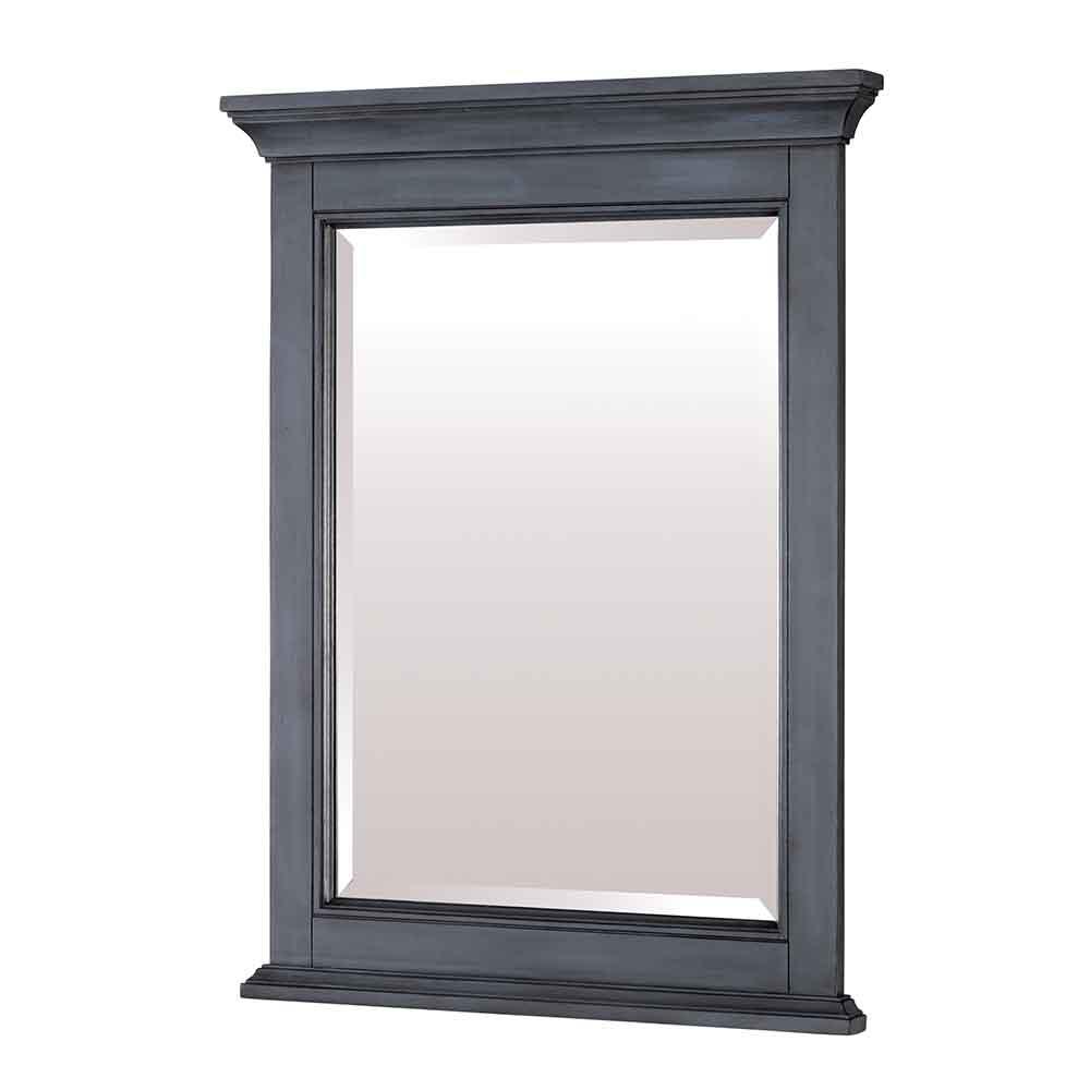 Foremost Brantley 24 in. W x 32 in. H Single Framed Beveled Edge Bathroom Vanity Mirror in White